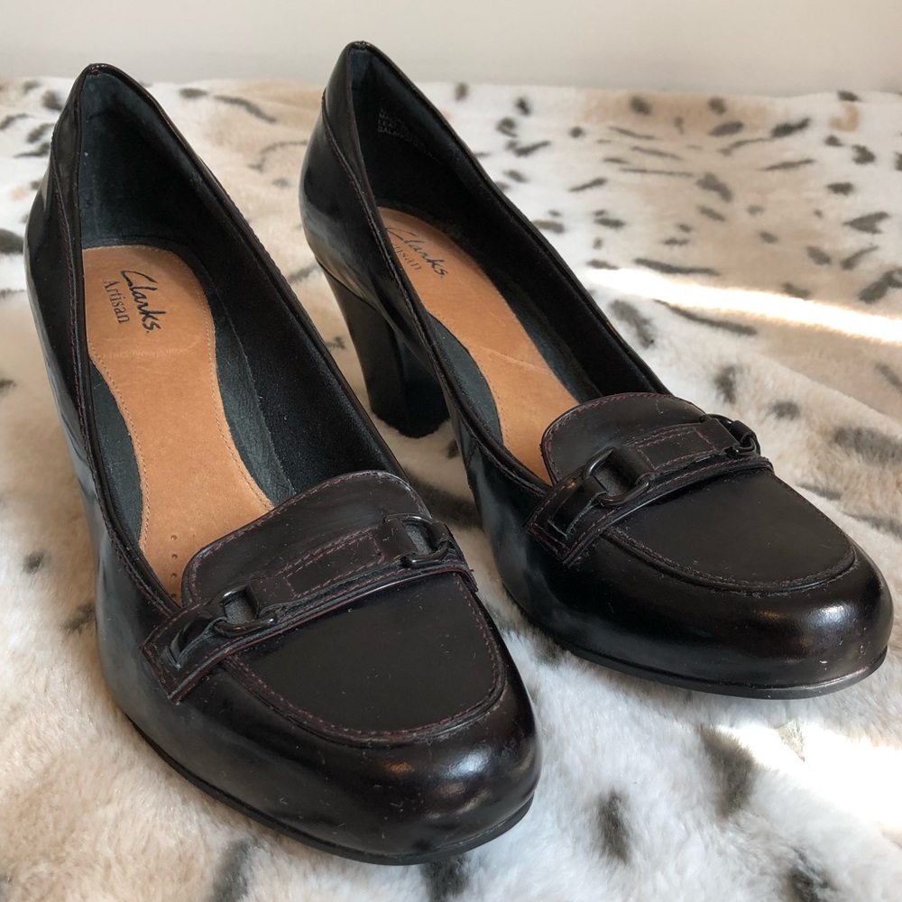 Women’s Clarks Closed Toe Mule Pumps, 9
